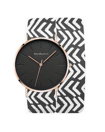 Zegarek damski wiązany - Aztec - Tarcza Różowe złoto, Bandwatch