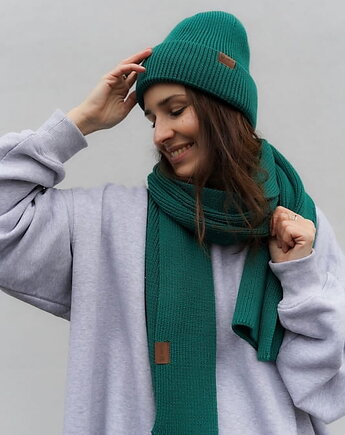Czapka Cosy Days Emerald 100% Merino, MKTP