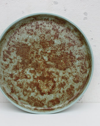 Talerz Spirulina [szkliwo ze spiruliny+kamionka], INUA lab