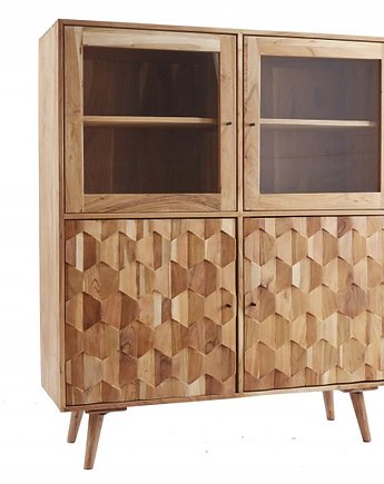 Komoda regał kredens Mystic drewno akacjowe 140cm, Home Design