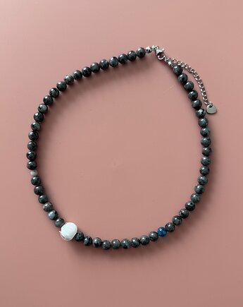 Jaspis szary i kwiatek, Juicy Beads