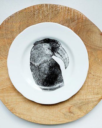 Dekoracyjny talerz ścienny Ptak, Wooden Love