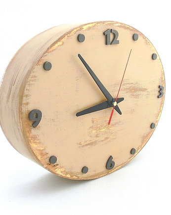 Zegar ścienny drewniany  - szerokość 30,5 cm - cichy mechanizm, Clock Wood Studio