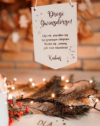 Tabliczka dla Świętego Mikołaja, Winietka dekoruje