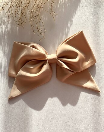 Kokarda do włosów na spince francuskiej w beżu Nude, Volie Line