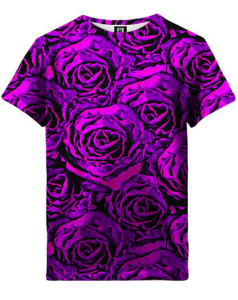 T-shirt Girl DR.CROW Purple Roses, DrCrow