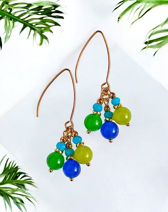 Kolczyki : summer BREEZE collection ::  53mm, kaktusia