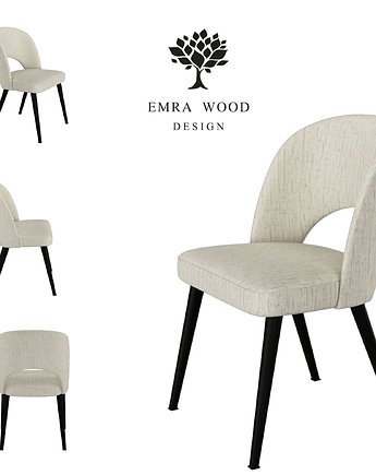 PRODUCENT Krzesło Tapicerowane EMRA WOD  DELUXE KR-5, EMRA WOOD DESIGN