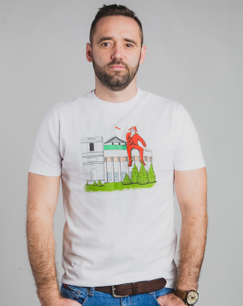 Bawełniany T-shirt z nadrukiem - Stańczyk, ZlapDystans