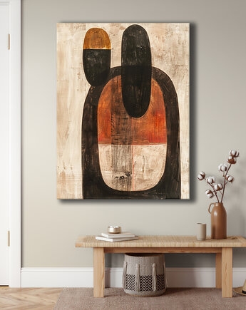 Geometria natury - Obraz na płótnie - Druk Blejtrama, Minimalizm, Loft #94, Black Sapphire Art