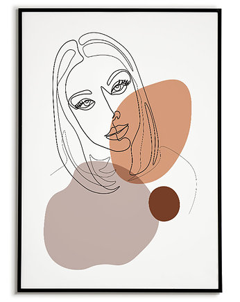 Plakat Abstrakcja - LINIE - Kobieta, Bajkowe Obrazki