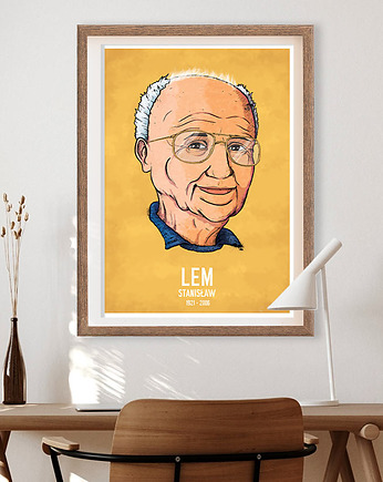 Stanisław Lem - plakat fine art, OKAZJE - Prezent na Ślub