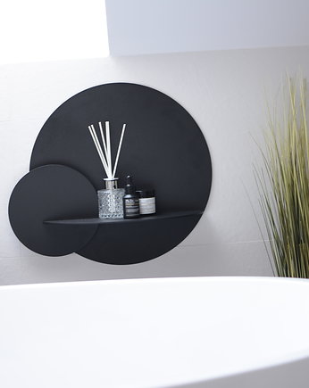 Półka łazienkowa metalowa loftowa czarna, lofthomedesign