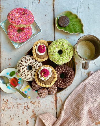 Szydełkowy pączek donut, Misio Zdzisio
