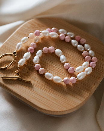 Choker różowa muszla, Bibu bijoux