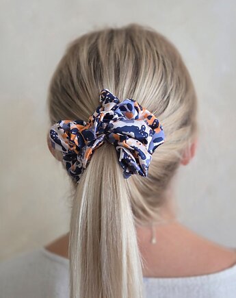 Gumka jedwabna, scrunchie, frotka wild spots MAXI, Capillum