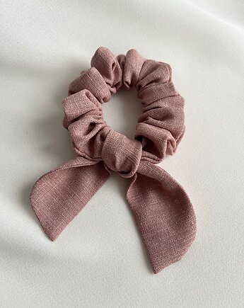 Lniana scrunchie Andrea z odwiązywanymi uszkami, Volie Line