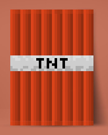 Obrazek Minecraft na ścianę - Dla gracza - TNT, Bajkowe Obrazki
