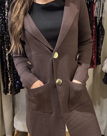 Elegancki kardigan z guzikami, SOLO moda
