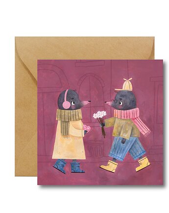 Zakochane kreciki - kartka na różne okazje Hi Little, HI LITTLE