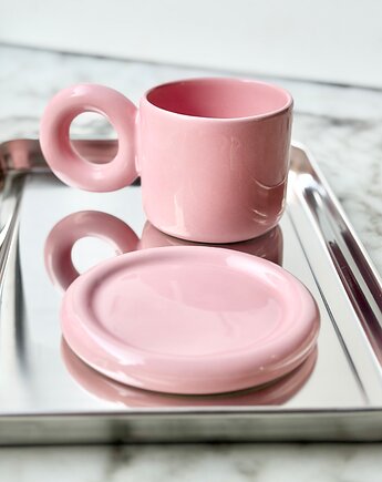 Kubek Pink /300ml/+spodek  z serii Good Vibes