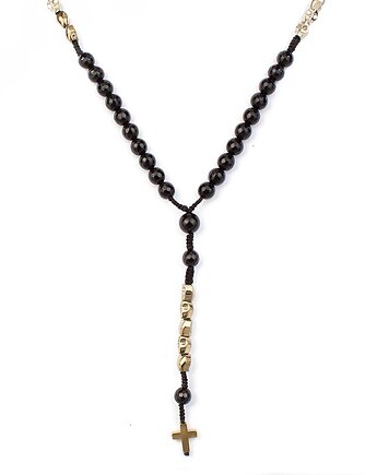 Męski różaniec złoto i czerń, Kulka Bransoletki