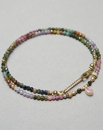 Turmaliny /choker/ vol. 40 naszyjnik /16.07.25/- Szlachetna kolekcja, KiKa pracownia