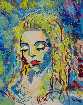 Obraz  olejny królowa elfów, alice oil on canvas