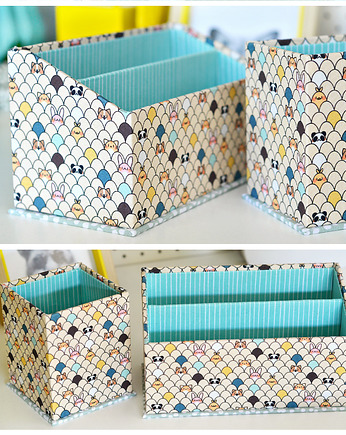 Organizer, przybornik na biurko, Sygnatura Bookbinding Studio