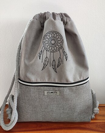 Worek z łapaczem snów z kieszonką na suwak, Made by Joan