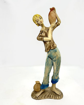 Figurka dziewczyna z dzbanem Simonelli, Włochy lata 80., Good Old Things