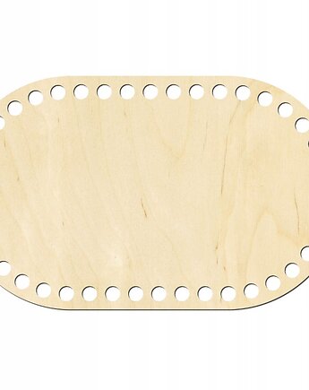 Baza Dno do koszyczka OWALNA 25x15 cm Spód do torebki na szydełku OWAL, smxdsgn