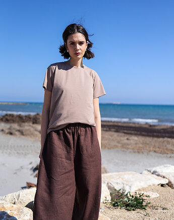 T-shirt Close kakaowy, Lucky HandMade