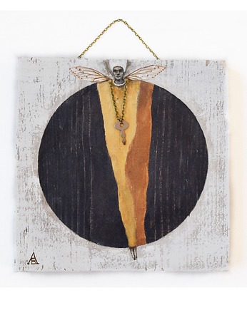 Anioł Klucznik XV obraz ręcznie malowany na drewnie, Galeriai