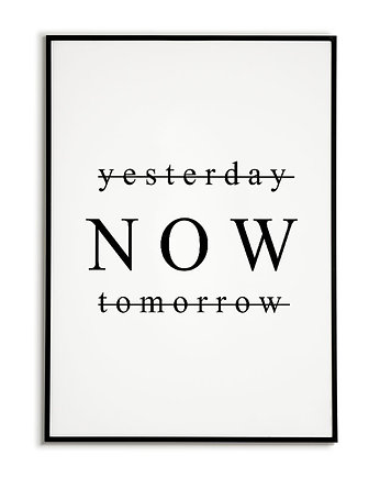 Plakat, grafika - Yesterday now tomorrow, Bajkowe Obrazki