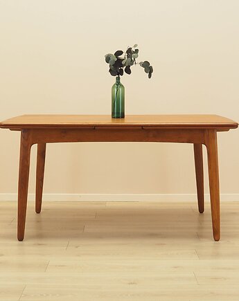 Stół tekowy, duński design, lata 70, produkcja: Dania, Przetwory design