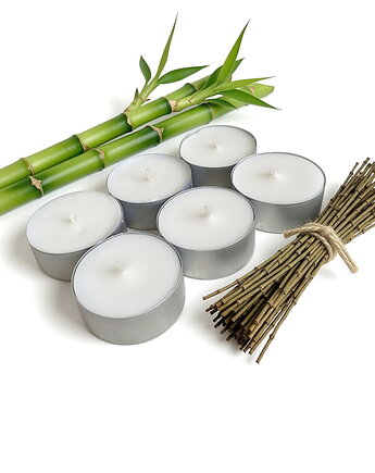 Bamboo Vetiver 6 szt./ tealight 85g- wosk sojowy (dostępne inne zapachy), Coccola JEWELLERY