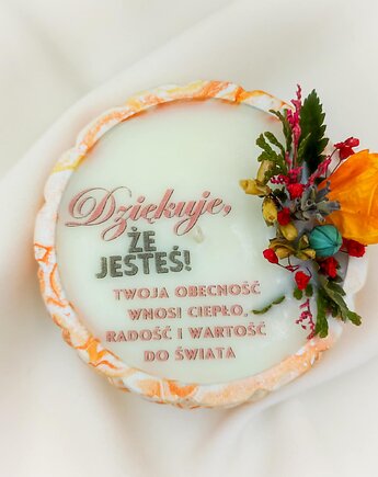 Świeca sojowa Dziękuję, że jesteś , Swiecznikowo