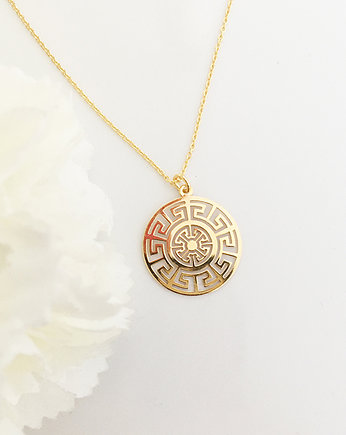 Grecki Naszyjnik z meandrem, grecki wzór, Anemon Atelier