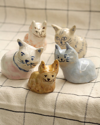 Figurka kot. Ceramiczny kotek, Lvvia ceramics