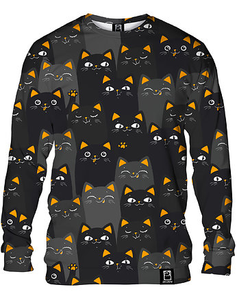 Bluza Bez Kaptura Damska DR.CROW Cats Orange, DrCrow