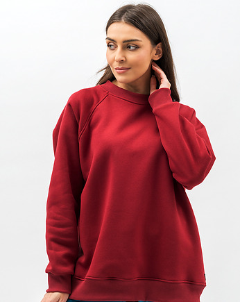 Bluza basic ciepła ,,SEDA" bordo, 3 for U
