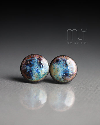 Kolczyki ceramiczne Kosmiczne 11mm, Magda Łysiak