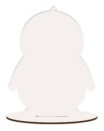 Drewniany Pingwin Dekor do Malowania Decoupage Figurka ze Sklejki Stojąca, smxdsgn