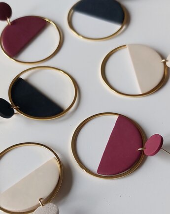Kolczyki LUNA bordo, Parami jewelry
