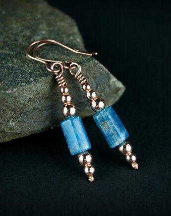 Kolczyki z apatytem, Blue Pearl Art