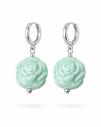 Kolczyki srebrne  MINT ROSES- unikat srebro 925, ISSI Jewelry