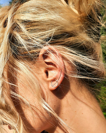 Kolczyk- nausznica Koło na lewe ucho, ZIĘBA