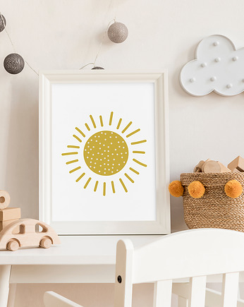 Słońce - plakat do pokoju dziecka, Nostalgia Prints