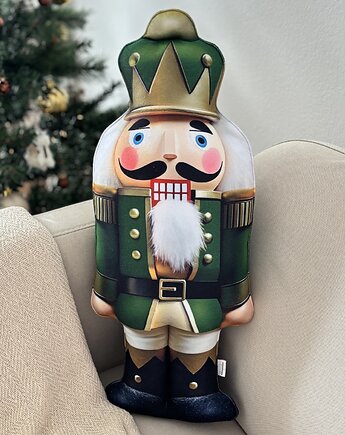 Poduszka Świąteczna Dziadek Do Orzechów Zielony, poduszkownia